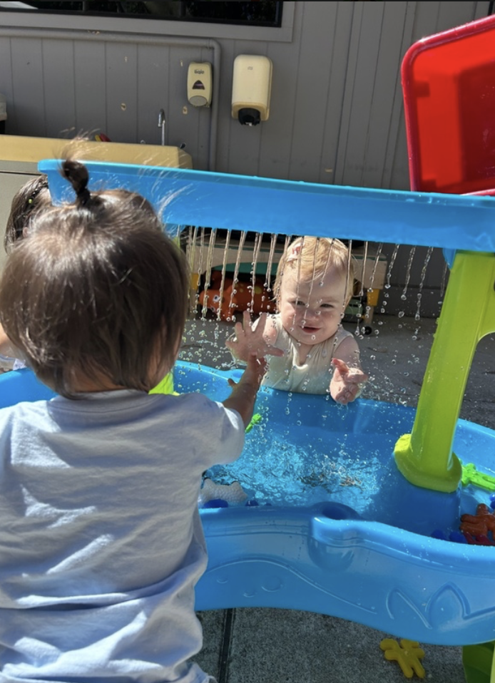 Children playing at preschool